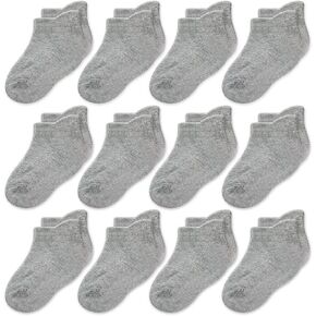 CozyWay Baby & Toddler Socks Ankle Comfy Cotton Socks For Girls and Boys No Show Infant - 12 Pack in Kuwait