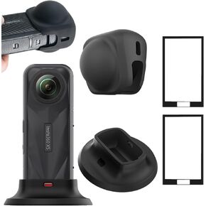 X5 X4 Camera Protective Accessories Kit Silicone Base and Lens Cap with Screen Protector for Insta360 X5 X4 Action Camera Accessories Set in Saudi Arabia