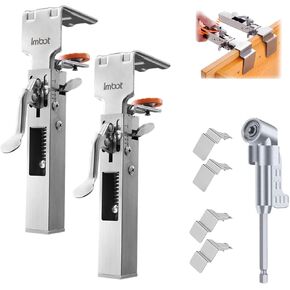 2 مشابك التثبيت الأمامية للأدراج ， مقاطع تثبيت الدرج السريعة ， أداة تثبيت الخزانة لمشبكات درج خزانة الخشب ، عرض قابل للتعديل 21 مم - 50 مم ، مع زوايا الدُفعات in Kuwait