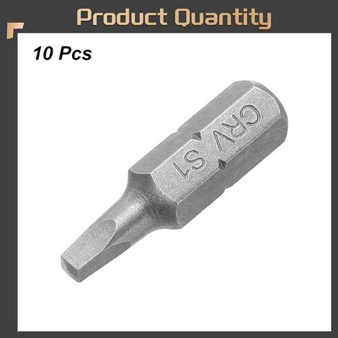 Harfington 10pcs قطع مفك البراغي المربع 1/4 "Hex Shank SQ3 Magnetic Head 1" طول CR-V الصلب برغي الحفر بتات لإصلاح عمل كهربائي سائق المسمار in Kuwait