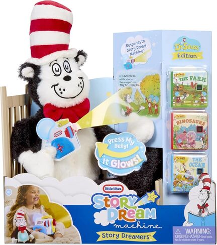 Little Tikes Story Dreamers Cat in The Hat Plush, Storytime, Books, Audio Play Character, Gift and Toy for Toddlers and Kids Girls Boys Ages 2-5 Years in Saudi Arabia