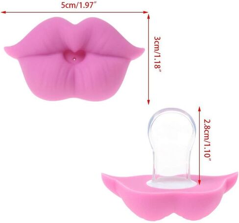 Funny Pacifiers for Babies, Newborn Pacifier 0-6-12-18 Months, Infants Pacifiers for 0-6 Months, Toddlers Mustache Pacifier, Baby Gift Pacifiers for Boys and Girls in Saudi Arabia