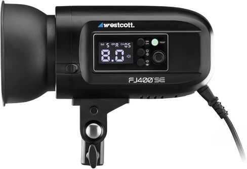 Westcott FJ400-SE 400WS Photography Studio Strobe-Flash Monolight Flash مع AC مع توافق الزناد اللاسلكي FJ ، Mount Bowens ، وقت إعادة التدوير السريع ، لون النهار 5500K ، وضوء نمذجة LED in Saudi Arabia