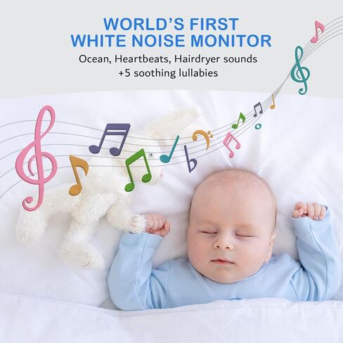 Smart Baby Monitor, 5" HD IPS Screen, 1500ft Long Range, 48 Hours Battery, White Noises & Lullabies, 2K HD Camera, Customizable Safe Zones, Motion Detection, VOX, Free Secure Phone App in Saudi Arabia