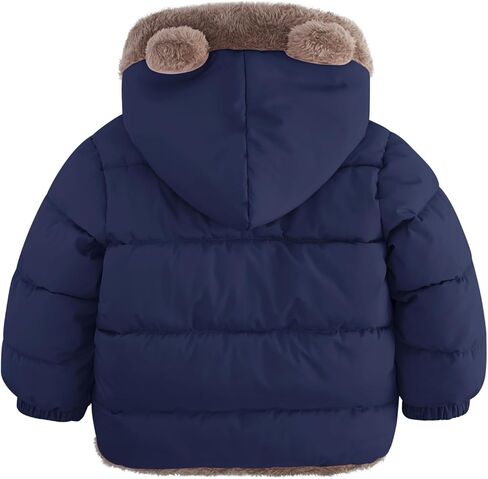 ADUKIDE 6M-4T سترات صوفية منتفخة للأطفال للشتاء مع غطاء للأذنين وغطاء للرأس وسترة للأطفال الصغار معطف دافئ in Kuwait