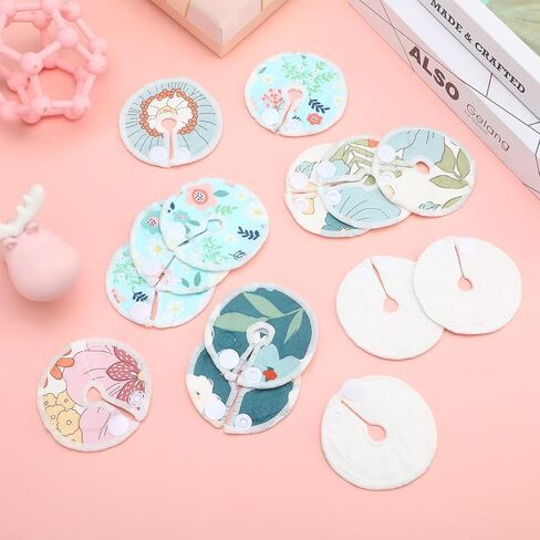 32 Pieces G Tube Button Covers G Tube Pad Holder Cotton Pads for Feeding Support Reusable Feeding Cotton Supplies Soft Covers for Breastfeeding Nursing Care, 4 Designs (Floral) in Saudi Arabia