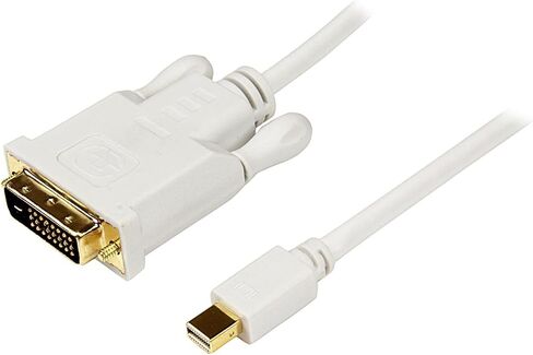 كابل StarTech 3ft Passive Mini DP إلى DVI-D، 1080 بكسل، أسود (MDP2DVIMM3B) | 0.9 متر، mDP أو Thunderbolt 1/2 Mac/PC إلى شاشة DVI، وصلة واحدة، سلبية، تمرير EDID، 4K 30 هرتز مع معدل ساعة HDMI in Kuwait