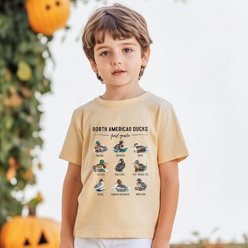 Kids Graphic Tees Cute Mushroom Toddler Shirt Farm Animals Ducks Chickens Natural Boys Girls Clothes Tops 2-7 Years in Saudi Arabia