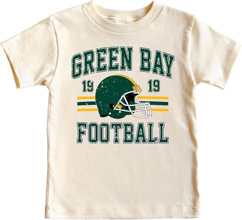 Vintage Green Bay 1919 Football Shirt for Men Women and Kids Distressed Green and Gold Tee in Saudi Arabia