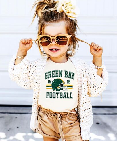 Vintage Green Bay 1919 Football Shirt for Men Women and Kids Distressed Green and Gold Tee in Saudi Arabia