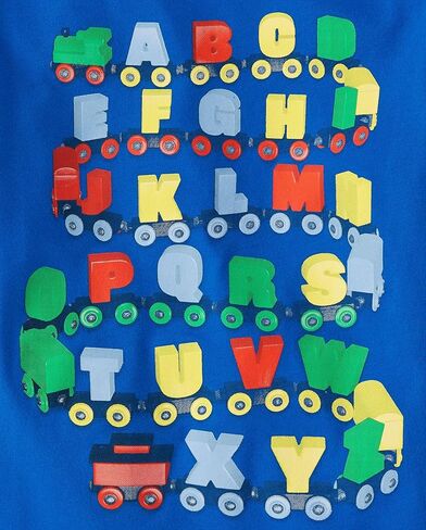 The Children's Place ، Baby Boys ، و Toddler School Days Therts Long Sleeve Graphic Thirts و Multipacks و ABC Train/Little Bright Future 2-Pack و 4 سنوات in Kuwait