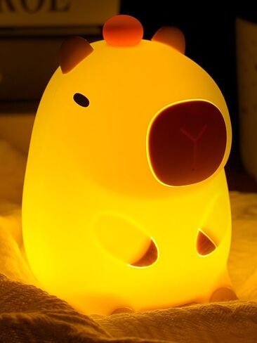 Amaredom DoDo Duck Night Light, Cute Duck Lamp, Silicone Dimmable Nursery Nightlight, Rechargeable LED Bedside Lamp with 20 Minutes Timer & Tap Control Baby Girls Women Bedrooms, Living Room in Kuwait