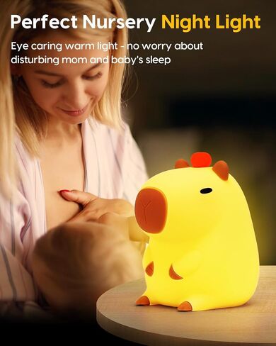 Amaredom DoDo Duck Night Light, Cute Duck Lamp, Silicone Dimmable Nursery Nightlight, Rechargeable LED Bedside Lamp with 20 Minutes Timer & Tap Control Baby Girls Women Bedrooms, Living Room in Kuwait