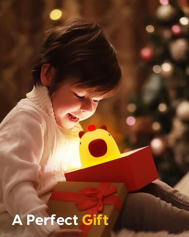 Amaredom DoDo Duck Night Light, Cute Duck Lamp, Silicone Dimmable Nursery Nightlight, Rechargeable LED Bedside Lamp with 20 Minutes Timer & Tap Control Baby Girls Women Bedrooms, Living Room in Kuwait