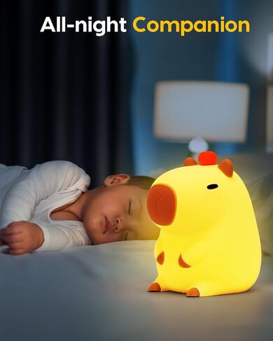 Amaredom DoDo Duck Night Light, Cute Duck Lamp, Silicone Dimmable Nursery Nightlight, Rechargeable LED Bedside Lamp with 20 Minutes Timer & Tap Control Baby Girls Women Bedrooms, Living Room in Kuwait