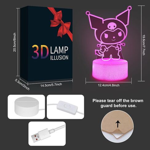 Sunduck Pink Kawaii Night Light مع السيطرة على الحبال- ديكور غرفة حالم لطيف ، عيد ميلاد مثالي/هدية عيد الميلاد للأطفال ، هدية عطلة فريدة من نوعها in Saudi Arabia