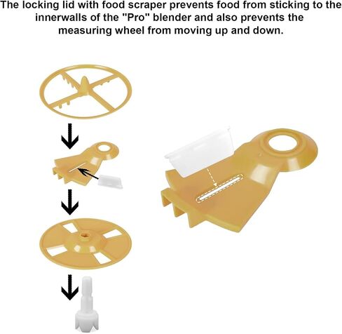 4pcs قطع الغيار بديلة متوافقة مع Baby Brezza FRP0046 Formula Pro Advanced و Axle STEM و Silicone Scraper Exclostories for Formula Maker in Saudi Arabia