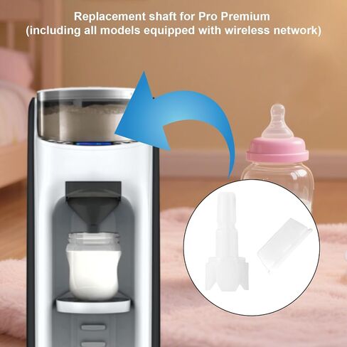 4pcs قطع الغيار بديلة متوافقة مع Baby Brezza FRP0046 Formula Pro Advanced و Axle STEM و Silicone Scraper Exclostories for Formula Maker in Saudi Arabia