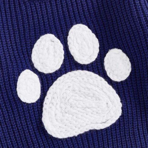 Toddler Baby Boy Girl Outfit Football Animal Embroidery Sweater Long Sleeve Cable Knit Pullover Sweaters Top in Kuwait