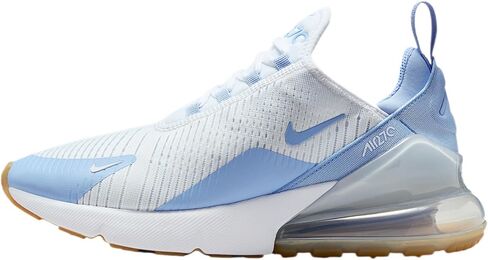 Nike Air Max 270 Women's Shoes (White/Blue Tint/Gum Light Brown/Aluminum) in Saudi Arabia