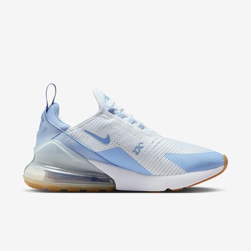 Nike Air Max 270 Women's Shoes (White/Blue Tint/Gum Light Brown/Aluminum) in Saudi Arabia