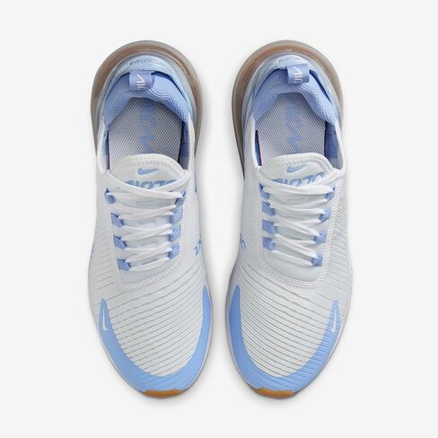 Nike Air Max 270 Women's Shoes (White/Blue Tint/Gum Light Brown/Aluminum) in Saudi Arabia