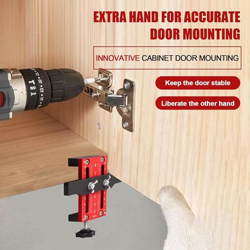 Cabinet Door Mounting Jig, Cabinet Door Installation Jig, Adjustable Cabinet Door Installation Positioner, Cabinet Installation Tools for Installing Frameless or Face Frame in Saudi Arabia