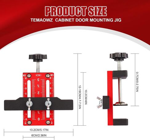 Cabinet Door Mounting Jig, Cabinet Door Installation Jig, Adjustable Cabinet Door Installation Positioner, Cabinet Installation Tools for Installing Frameless or Face Frame in Saudi Arabia