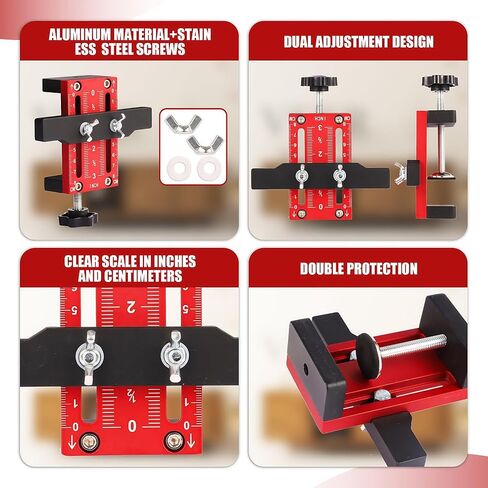 Cabinet Door Mounting Jig, Cabinet Door Installation Jig, Adjustable Cabinet Door Installation Positioner, Cabinet Installation Tools for Installing Frameless or Face Frame in Saudi Arabia