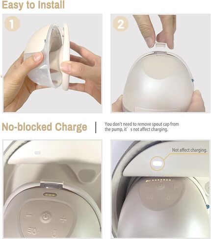 6pcs استبدال قبعة صنبور لمضخة الثدي القابلة للارتداء eufy e/20/e10/s1/s1 ، مقاومة للغبار ، حافظ على نظافة ، يمنع التسريبات من الأعلى ، وتناسب أجزاء مضخة الثدي eufy in Kuwait