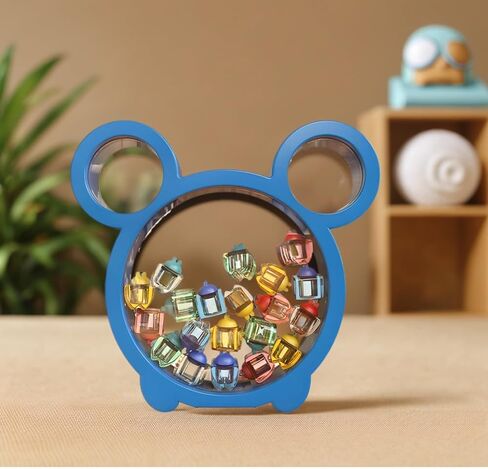 Tooth Fairy Tooth Rack, baby tooth Memorial box, teeth holder for kids keepsake，ABS material tooth box storage device, with 20 colorful small tooth chambers inside（pink01） in Saudi Arabia