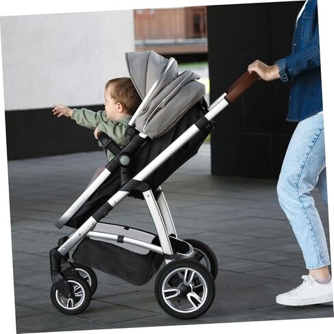 حقيبة تخزين عربة Toyandona Stroller منظم متعدد الاستخدامات للمناشف حفاضات عناصر التسوق بديلة السلة السفلية لكراسي دفع مساحة كبيرة للضروريات in Kuwait