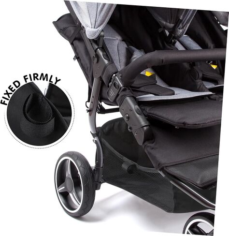 حقيبة تخزين عربة Toyandona Stroller منظم متعدد الاستخدامات للمناشف حفاضات عناصر التسوق بديلة السلة السفلية لكراسي دفع مساحة كبيرة للضروريات in Kuwait