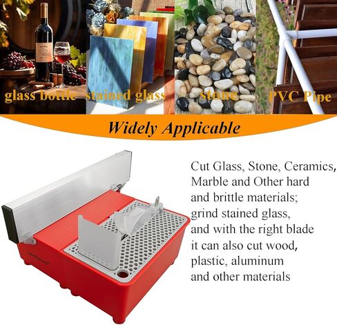 Electric Bottle Cutter, DIY Machine for Cutting Wine, Beer, Liquor, Whiskey, Alcohol, Champagne, Materials Cutter Trim Saw - Rock, Stone, Glass Cutting, Trimming, Sawing Machine in Saudi Arabia