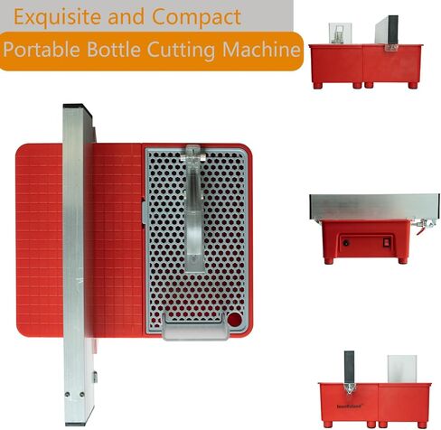 Electric Bottle Cutter, DIY Machine for Cutting Wine, Beer, Liquor, Whiskey, Alcohol, Champagne, Materials Cutter Trim Saw - Rock, Stone, Glass Cutting, Trimming, Sawing Machine in Saudi Arabia