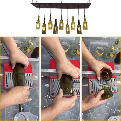 Electric Bottle Cutter, DIY Machine for Cutting Wine, Beer, Liquor, Whiskey, Alcohol, Champagne, Materials Cutter Trim Saw - Rock, Stone, Glass Cutting, Trimming, Sawing Machine in Saudi Arabia