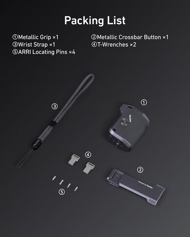 Telesin Street Grip Kit Por Hero 9-13 | بدون قفص أرنب معدني | حامل قبضة الكاميرا مع تصميم الأرجو | مقبض مريح تصميم قبضة | نسخة احتياطية بطاقة TF | وصول سريع للبطارية | Vlog Grip حامل in Saudi Arabia