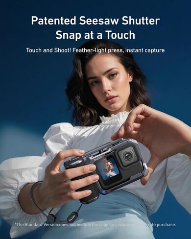 Telesin Street Grip Kit Por Hero 9-13 | بدون قفص أرنب معدني | حامل قبضة الكاميرا مع تصميم الأرجو | مقبض مريح تصميم قبضة | نسخة احتياطية بطاقة TF | وصول سريع للبطارية | Vlog Grip حامل in Saudi Arabia