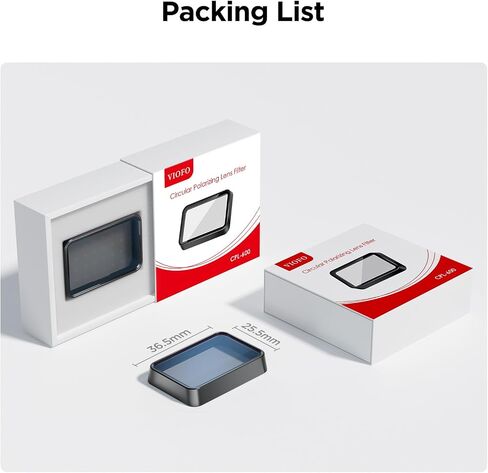 VIOFO CPL-600 Filter, Anti-Glare Circular Polarizing Lens for A329S Rear Camera in Saudi Arabia