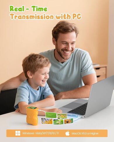 1000X Handheld Digital Microscope for Kids: Pocket Microscope with 2.0" IPS Screen - STEM Toys Birthday Gifts for Girls Boys - Portable Edu Science Kits Toddler Age 3-6 6-12 in Kuwait