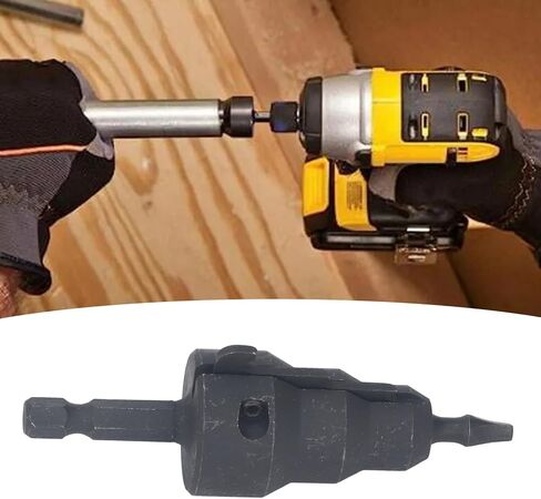 1/4 Inch Power Conduit Reamer, High Carbon Steel Pipe Reamer Tool Kit with 5 Blades, Compatible with Impact Drill Chucks for Effortless Expansion of Electrical Conduit Openings, in Saudi Arabia