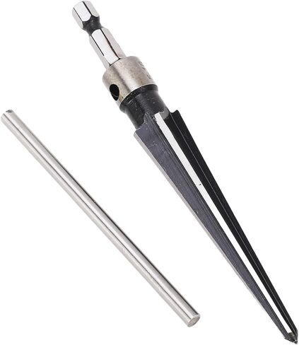 Qiilu Tapered Hole Reamer for Wood Plastic - 5‑16mm 3‑13mm Tapered 6 Flute Hole Reamer Hex Shank T Handle for Musical Instruments and Woodworking in Saudi Arabia
