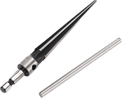 Qiilu Tapered Hole Reamer for Wood Plastic - 5‑16mm 3‑13mm Tapered 6 Flute Hole Reamer Hex Shank T Handle for Musical Instruments and Woodworking in Saudi Arabia