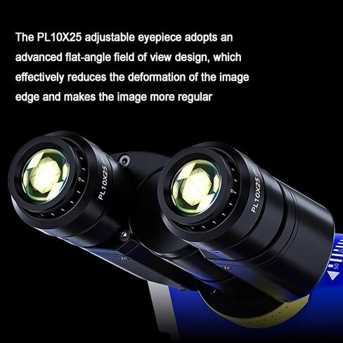 Binocular Microscopes 7-45X Laboratory Professional Microscope with PL10X25 Eyepieces 0.75X Auxiliary Objective LED Ring Light for Students Adults Beginner in Saudi Arabia