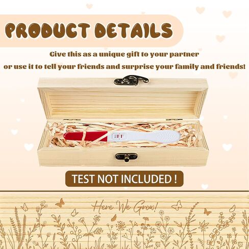 CHGCRAFT TEST TEST TEST TESTAIKE BOX Bildlowers Plants Wooden Breatancy Abrancy Higds Box with Raffia Ribbon and Lock Abscorcing for Dad Fair ، 8x2x1.2 Inch in Kuwait