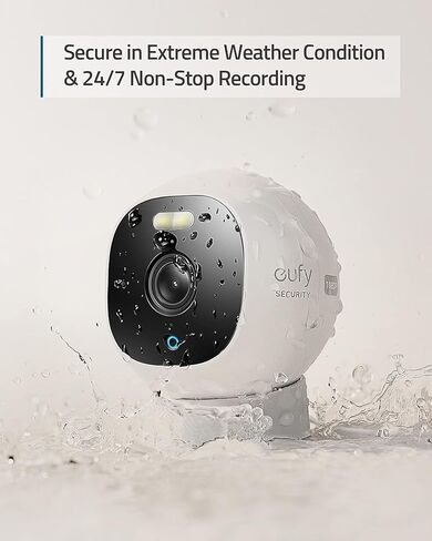 eufy Security Outdoor Cam E210, All-in-One Security Camera with 1080p Resolution, Spotlight, Color Night Vision, No Monthly Fees, Wired Camera, IP67 Weatherproof, Motion Only Alert* in Saudi Arabia