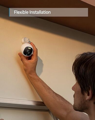 eufy Security Outdoor Cam E210, All-in-One Security Camera with 1080p Resolution, Spotlight, Color Night Vision, No Monthly Fees, Wired Camera, IP67 Weatherproof, Motion Only Alert* in Saudi Arabia