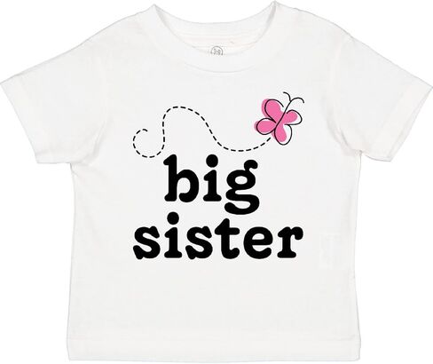 inktastic Big Sister Butterfly Adliscorder Toddler Thirt T-Shirt in Kuwait