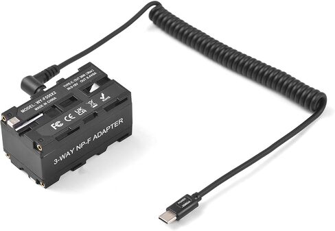 ثنائي الوجهين NPF نوع البطارية نوع C محول الطاقة مرنة كابل الزنبرك 8.4V 8A الإخراج متعددة إمدادات الطاقة مستقرة لمراقبة الحقل LED ضوء الفيديو اللاسلكي in Saudi Arabia