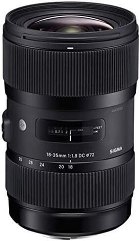 Sigma AF 18-35mm f1.8 DC HSM Lens for Nikon Bundle with Sandisk 64GB Memory Card in Saudi Arabia
